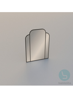 Арочное зеркало в металлической раме – AMRT-2000